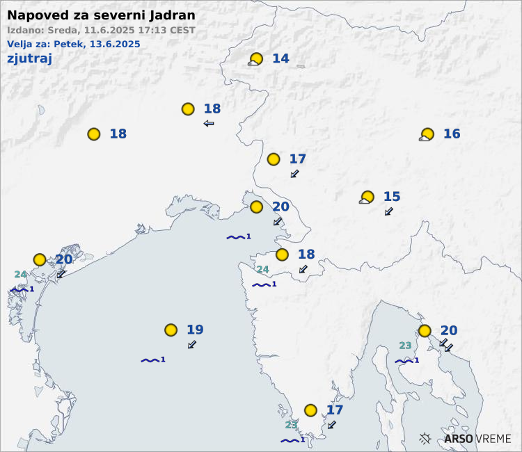 Severni Jadran dopoldne